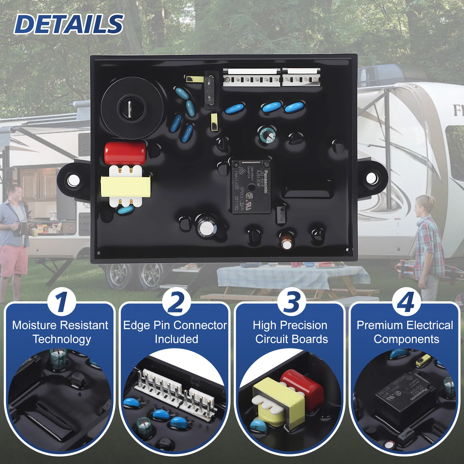 

Gas Electric 12VDC Water Heater Control Board 93305 91365 91346 For RV Atwood GCH6A-10E GC6AA-10E GC10A-4E GCH10A-4E Replacement