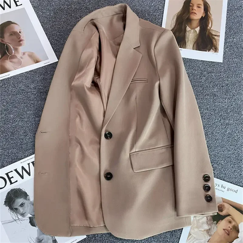 Oberbekleidung Frühling Herbst Weibliche Mäntel und Jacken Solide frauen Blazer Lose Trend 2025, Outdoor Neue In Elegante Jugend Mode