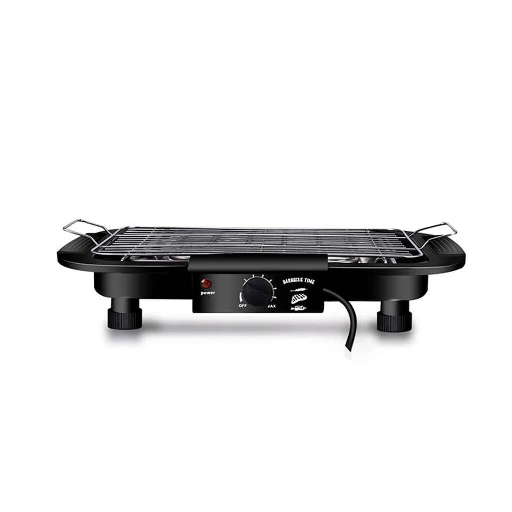 

Electric Indoor BBQ Pan Smokeless Cooking Durable And Reliable Smokeless Indoor Black US Plug Smokeless Pan Barbecue