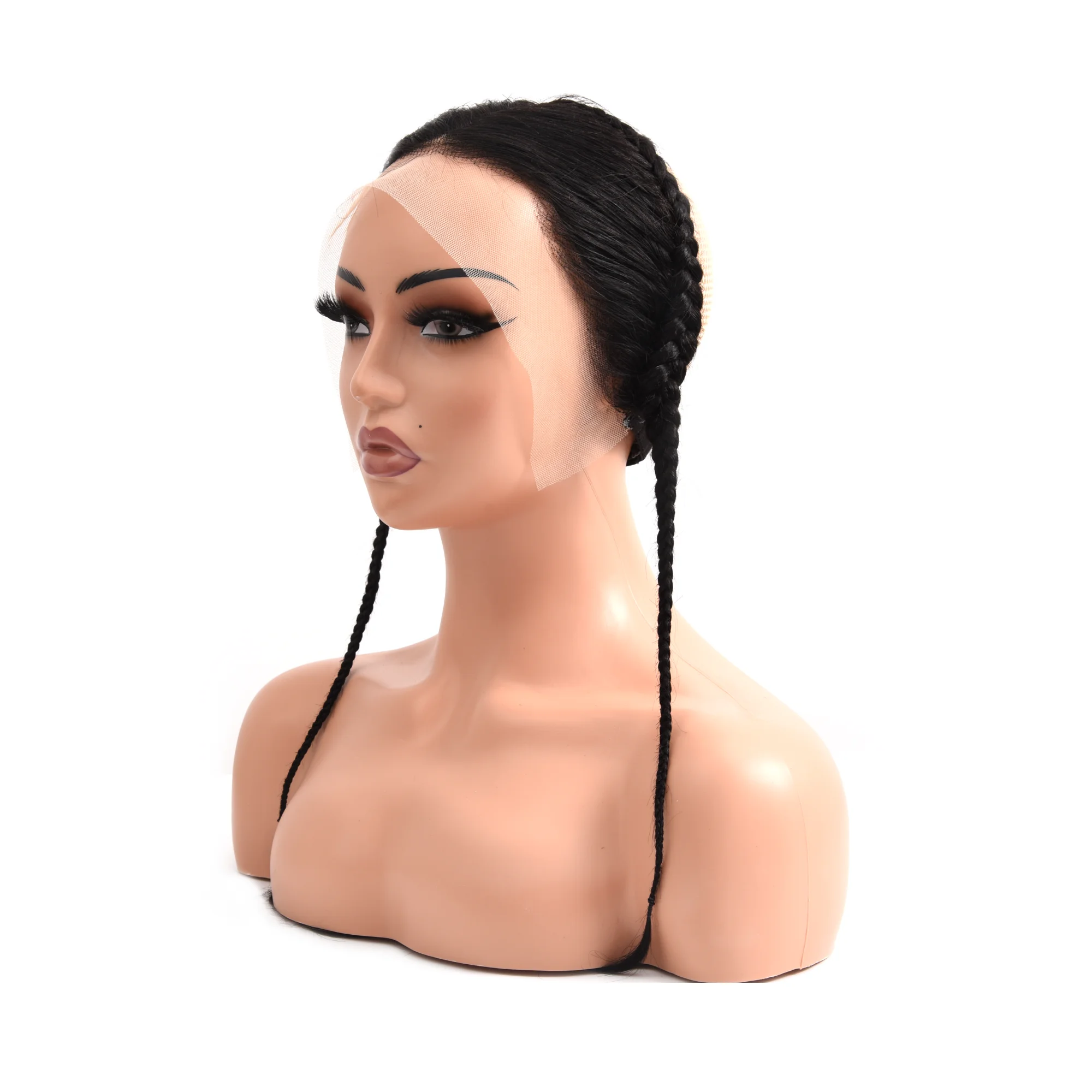 자연모 13x4 스트레이트 레이스 프론탈 브레이드 포함 브라질산 버진 인모 프론탈 레이스 헤어밴드 가발용