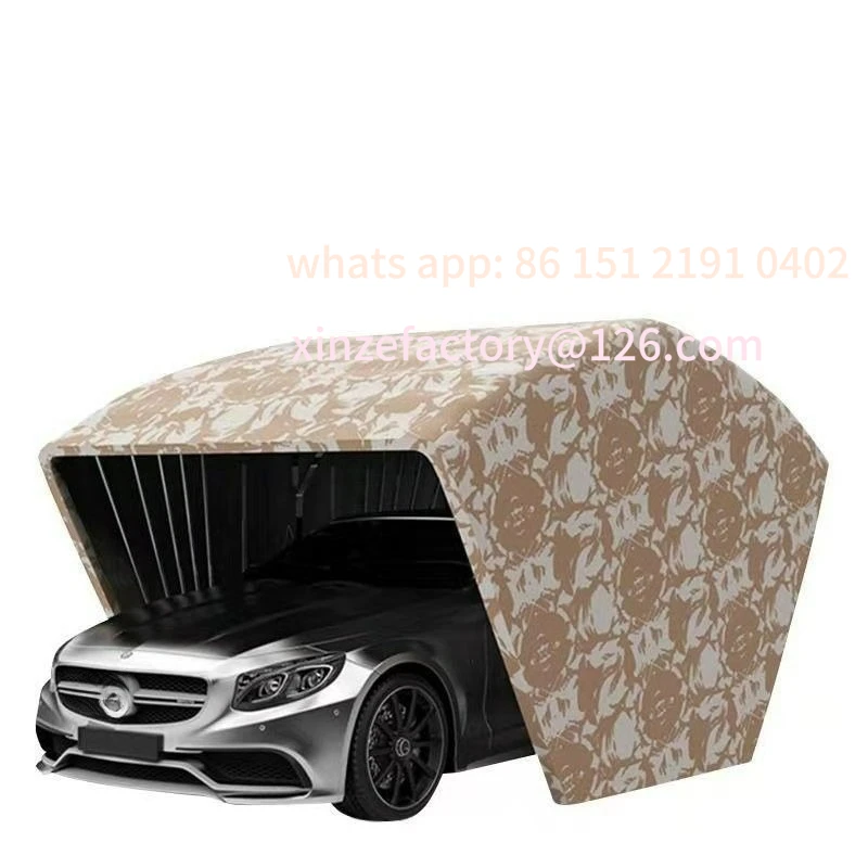 

Customizable 6 meters semi-automatic automatic mobile garage anti-sun exposure folding telescopic carport car parking shed awnin