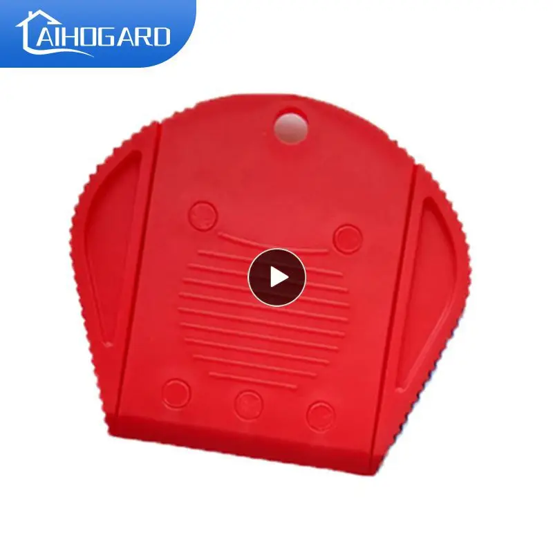 

Glue Removal Cleaning Scraper Tool Multifunctional Plastic Three Hole Double-sided Blade Bracket Paint Scraper Home Accessories