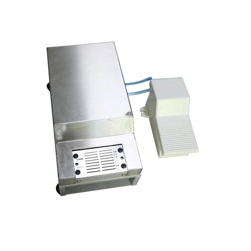 Pneumatic part forming machine, crystal capacitor resistor and other parts forming