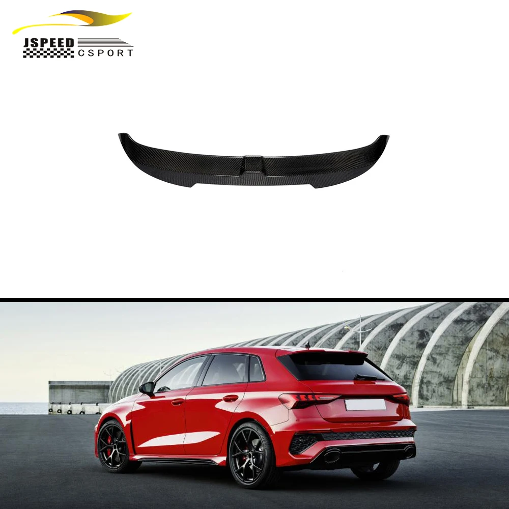 

Suitable for High-quality carbon fiber rear roof spoiler Suitable for Audi A3 S Line S3 RS3 2021-2022