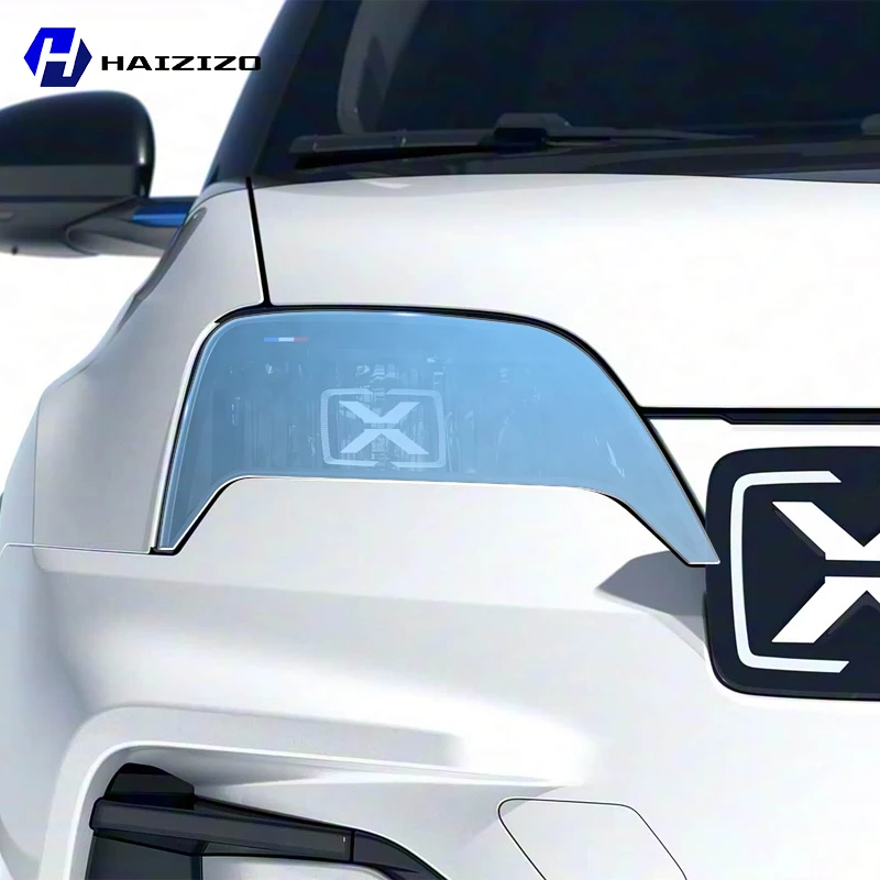 For Alpine A290 2024-2025 Smoke Black Car Headlight Protective Film TPU Anti-Scratch Vinyl Wrap Kit for Auto Light Custom