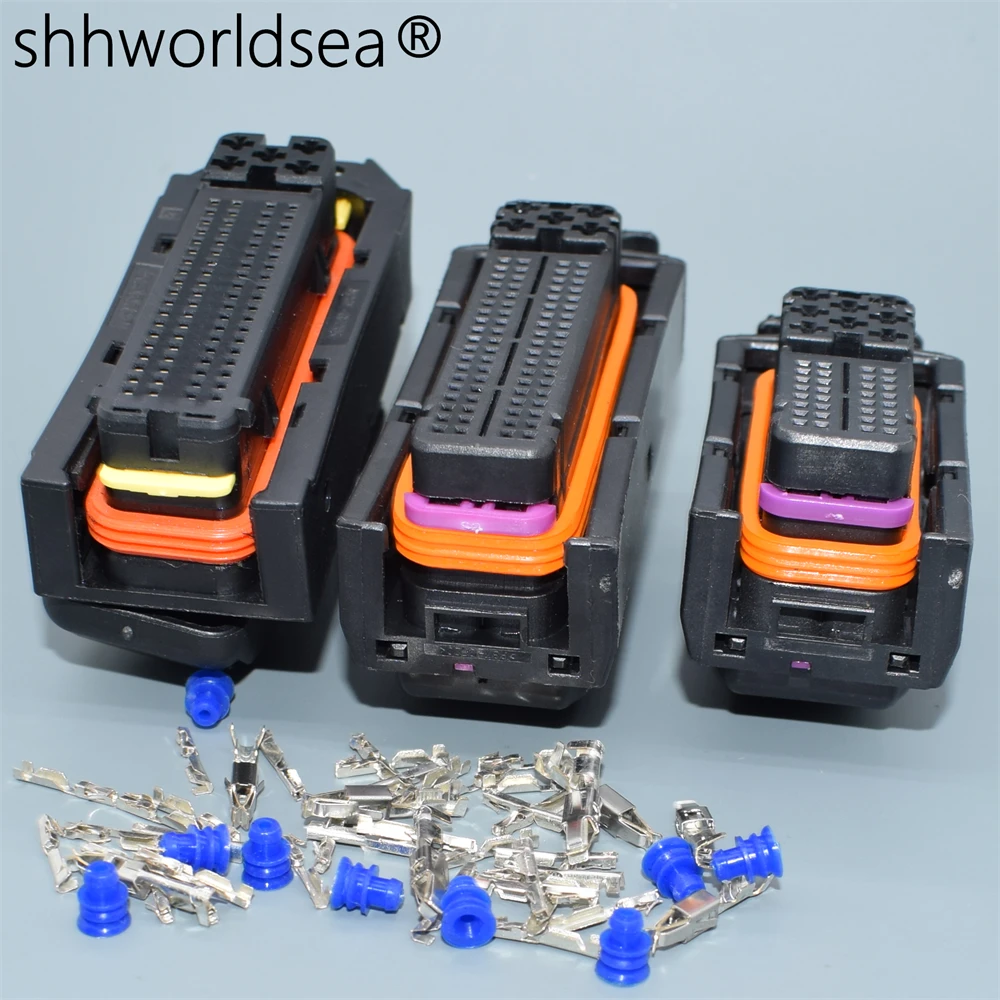 shhworldsea 1set  81 Pin 40pin VW ECU Automotive Connector 368376-1 Electrical Auto Wiring Plug 1J0906385C 1J0 906 385C