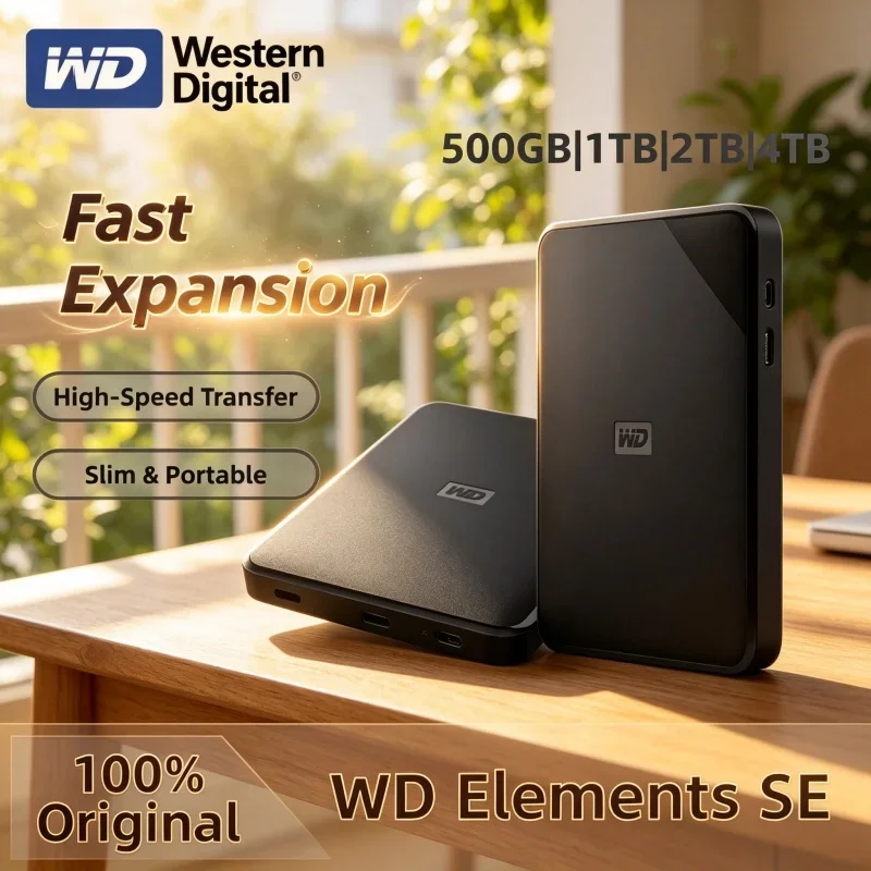 Reliable Backup Western Digital WD Elements 2.5 Inch USB3.0 HDD 1TB To 5TB Portable External Hard Drive For PC Notebook