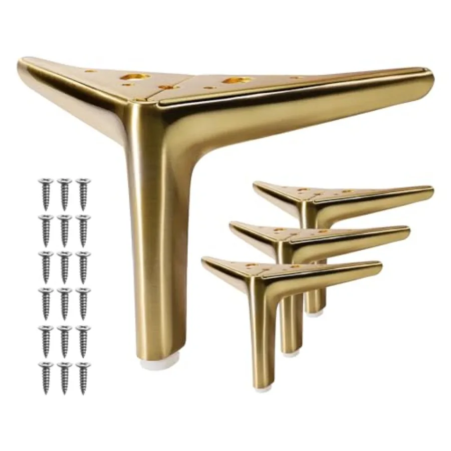 

4.7-inch Furniture Legs Legs for Furniture Set of 4 Modern Furniture Feet Metal Table Legs for Cabinet Sofa Couch Chair Bed Dre