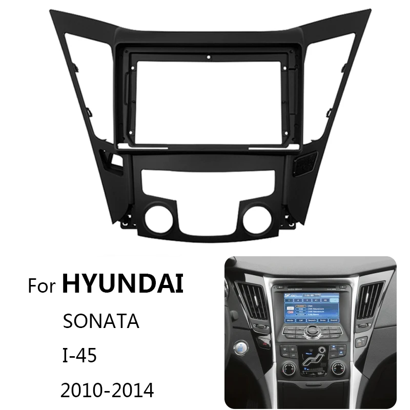 

9INCH Car DVD Frame Audio Fitting Adaptor Dash Trim Kits Facia Panel For HYUNDAI Sonata 2011-2015 Radio Player Fascias