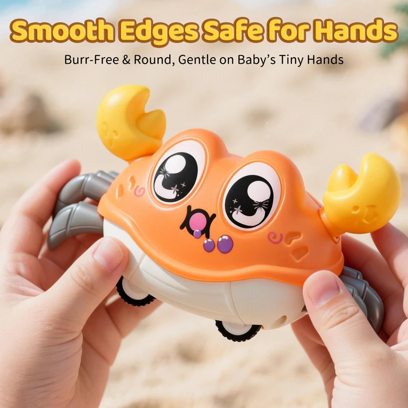 ของเล่นปูจำลองการสั่นสะเทือนสองทิศทาง ซ้าย-ขวา สำหรับเด็ก ของเล่นเสริมพัฒนาการเด็กเล็ก ฝึกการคลาน