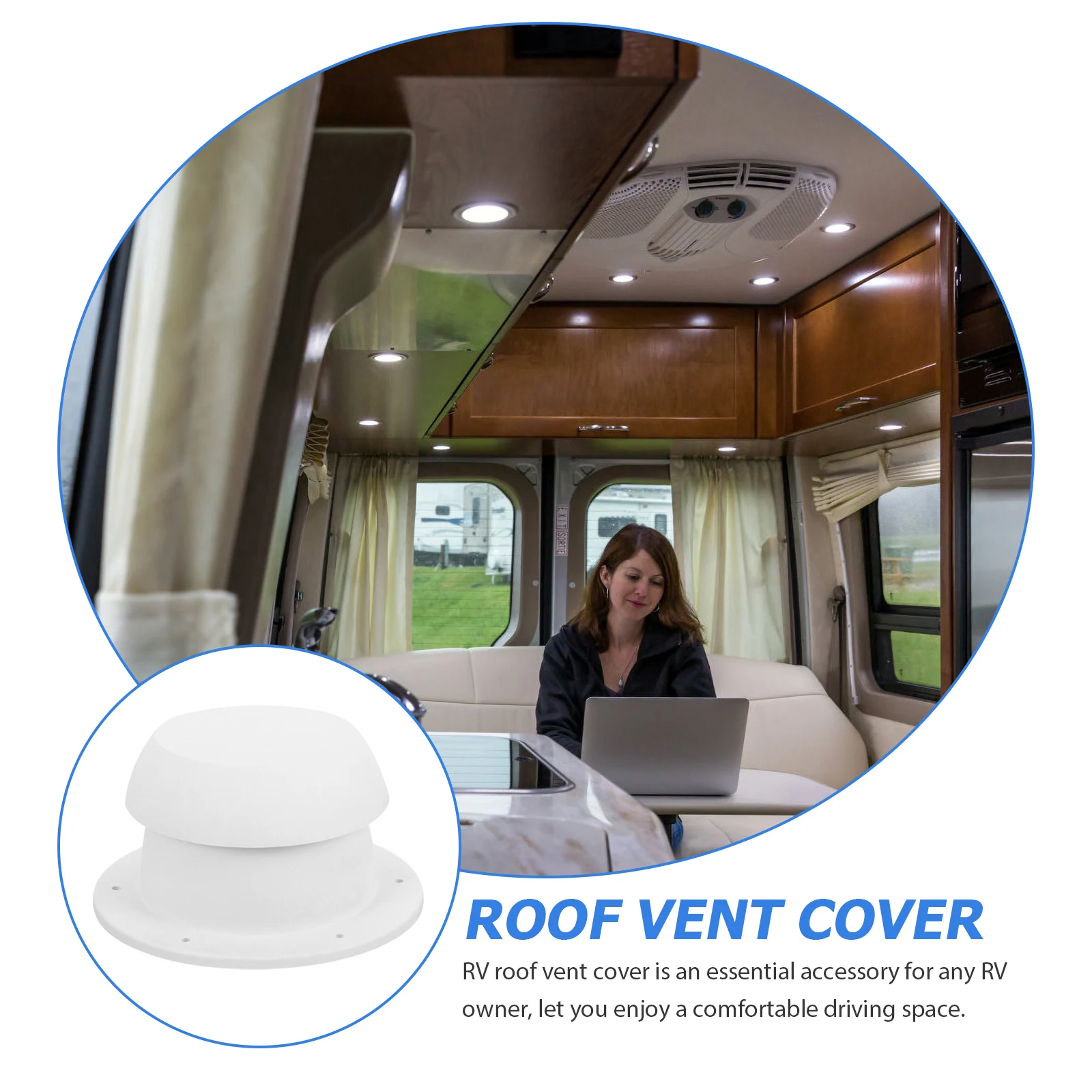 

Rv Roof Cover Cap Durable Plastic Easy Install Camper Trailer Accessoriesventilation Rv Refrigerator Vent Cover Replacement