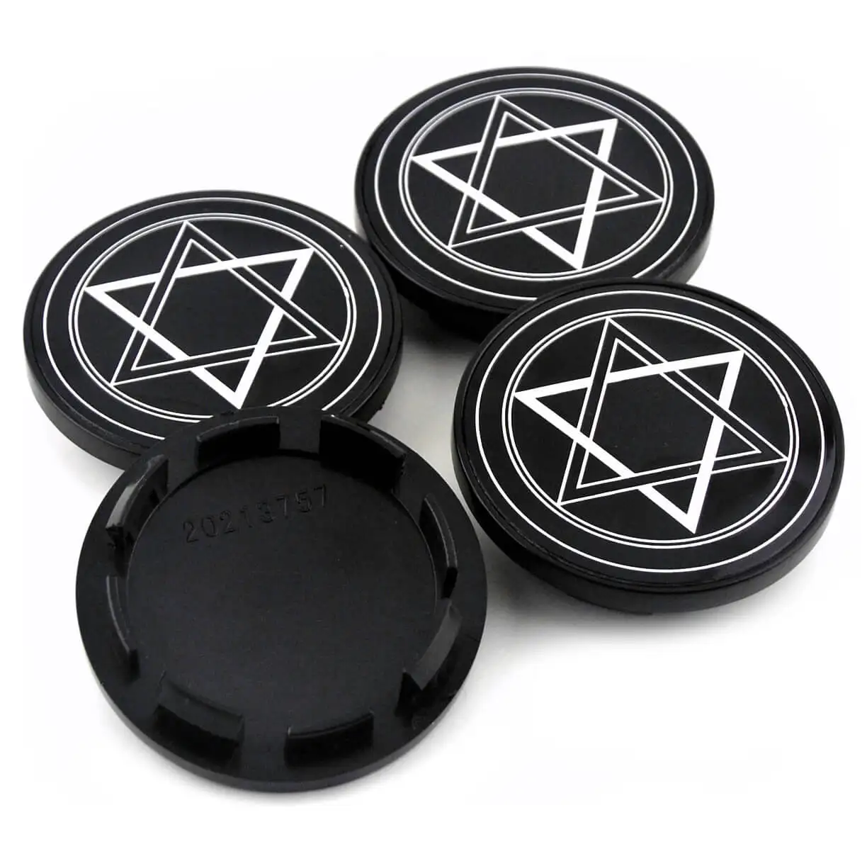 DewFlew 4Pcs Out 60mm(2.36") inner 50.5mm(1.99") Wheel Hub Cap For 2006-2013 F-150 2012-2015 F-350 Super Duty 2009-2014 Flex ABS 6