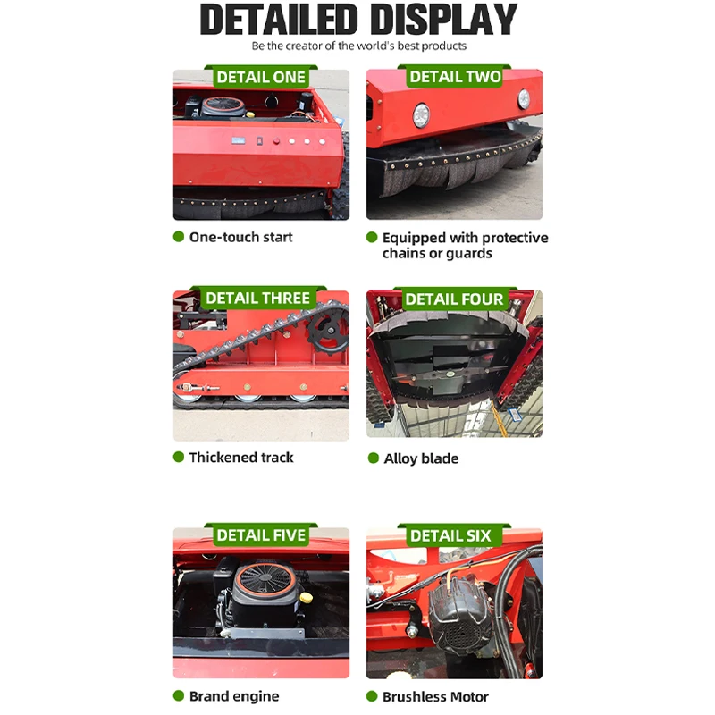 تصميم جديد لجزازة العشب ذات 4 أشواط ذاتية الدفع وسهلة الاستخدام بدلاً من الاصطناعي #6