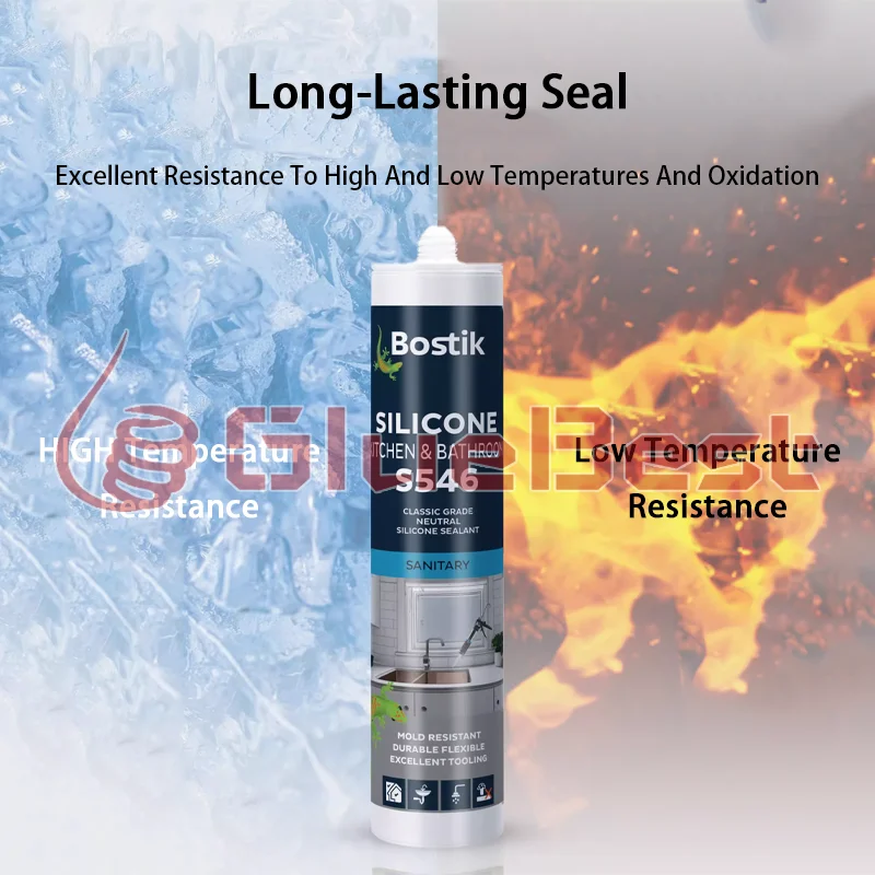 Bostik S546 عامل معالجة المطبخ والحمام طويل الأمد مضاد للعفن ومقاوم للماء للمراحيض المنتج الأصلي