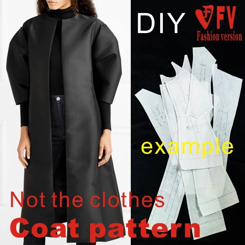 New style coat coat pattern women's clothing creative design sense clothing windbreaker cutting drawings BFY-266