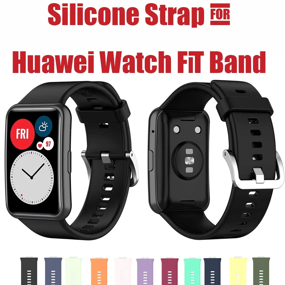 Silicone Strap For Huawei Watch FIT Band Smartwatch Accessories Replacement Wristband Belt bracelet Huawei Watch fit 2021 band