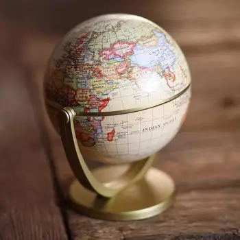 English Rotating World Globe – Desktop Geography Learning & Decorative Ornament 2