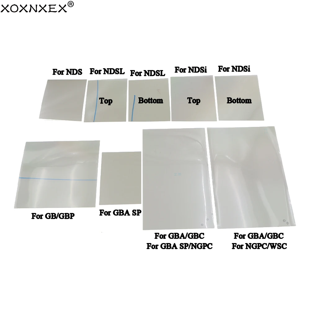 Polarisierte Polarisator Filter Film Blatt Für GB GBP GBA GBC GBA SP NGP WSC NDS NDSL NDSi Hintergrundbeleuchtung Bildschirm Ändern Teil Polarisierung film