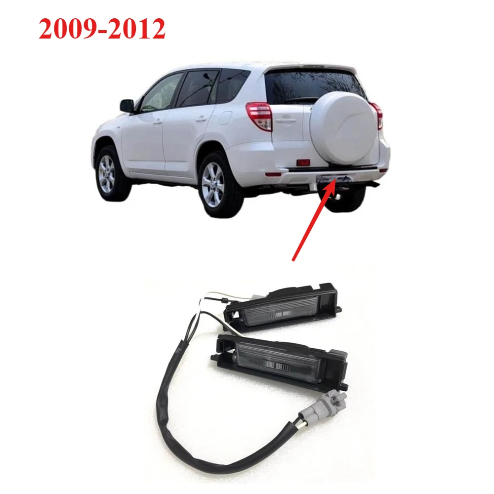 

1 Piece Rear License Lamp for Toyota RAV4 2008-2012 Rear License Light with Bulbs for Toyota RAV-4 Accessories