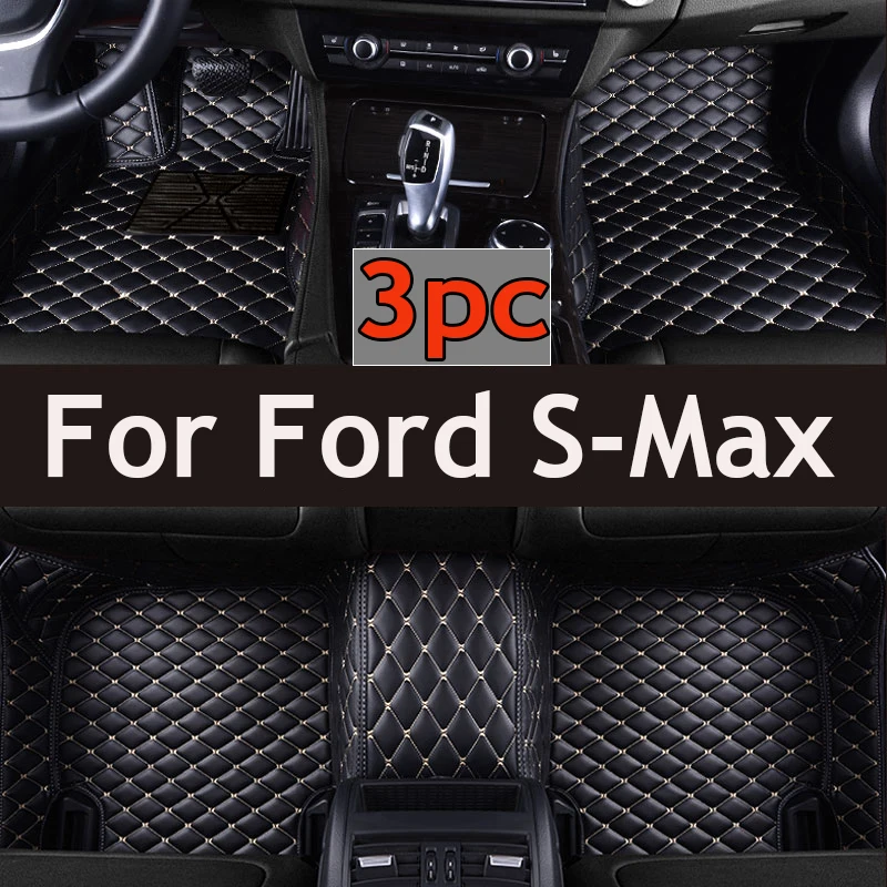 

Car Floor Mats For Ford S-Max MK1 2006~2014 7seat Anti-dirt Pads Full Set Waterproof Floor Mat Non-slip Carpets Car Accessories