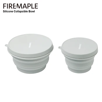 Brand-Maple Opvouwbare Siliconen Draagbare Kom Opvouwbare Servies Voor Outdoor Travel Camping Wandelen Bikepacking