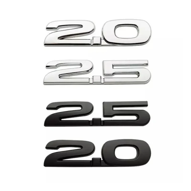 Car 2.0 2.5 Digital Stickers for Mazda Tail Rear Trunk Modification Accessories Displacement Number Body Side Decorative Decals