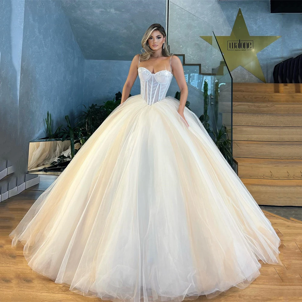 Msikoods Champange Sweetheart Prom Dresses 2023 Ball Gown Quinceanera Dress Formal Party Gowns vestidos de 15 quincea?era