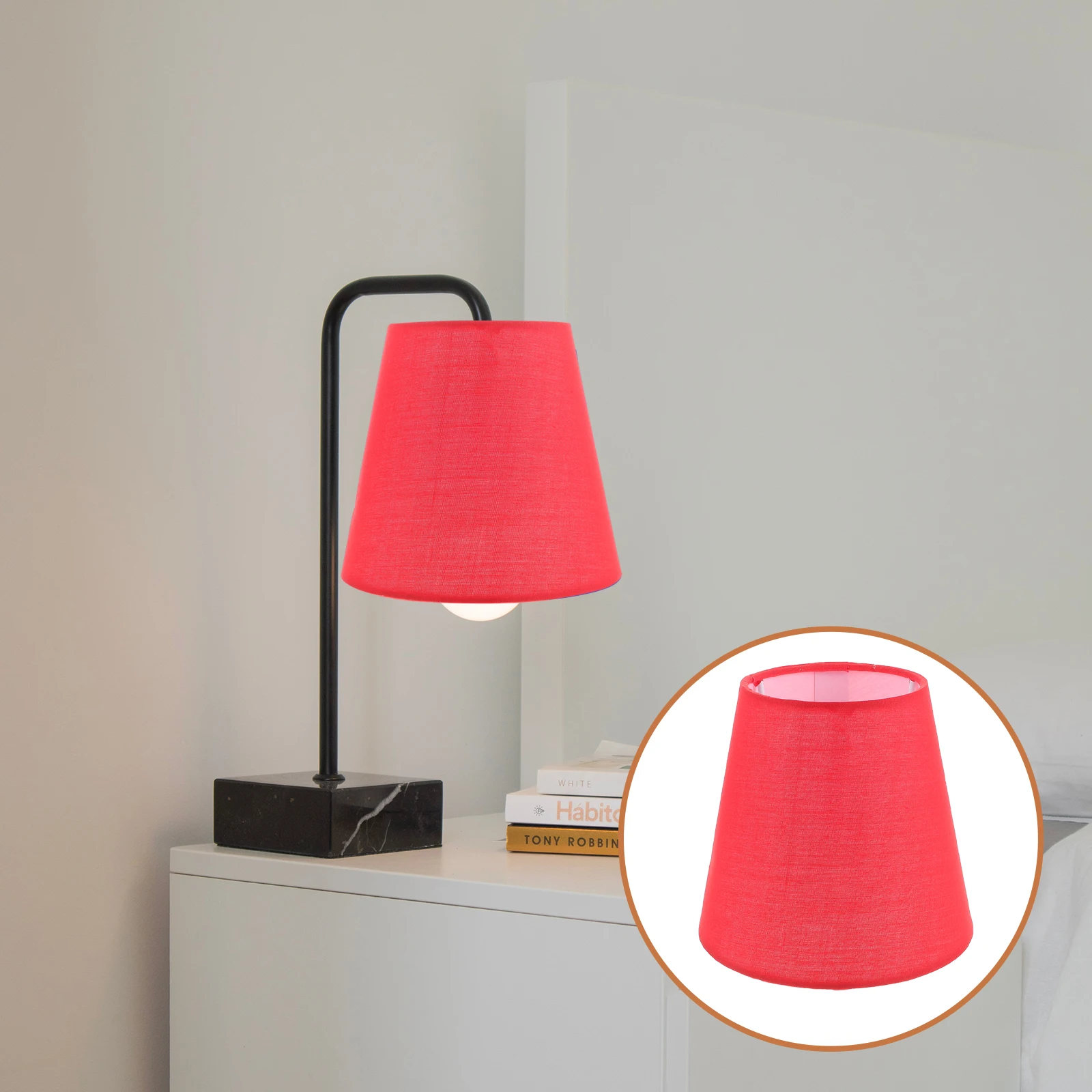 

Macaron Lamp Shade Fabric Drum Replacement Cover For Wall Sconces Table Bedside Light Fixture Living Room Ceiling Pendant