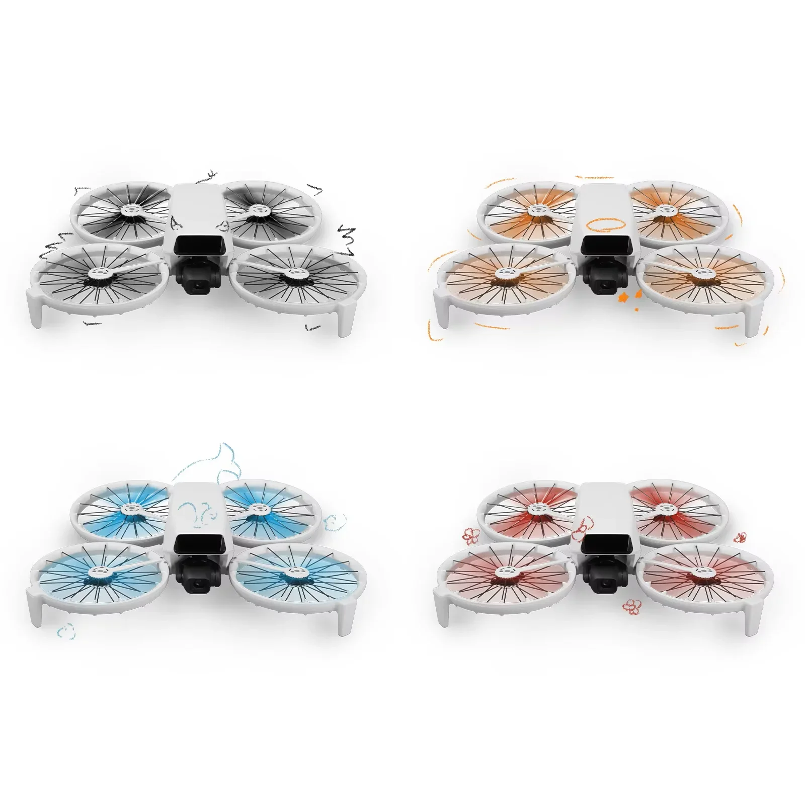 4022 drone lâmina de adereço de baixo ruído cw/ccw hélices de redução de ruído para dji flip rc fpv corrida quadcopter acessórios de substituição