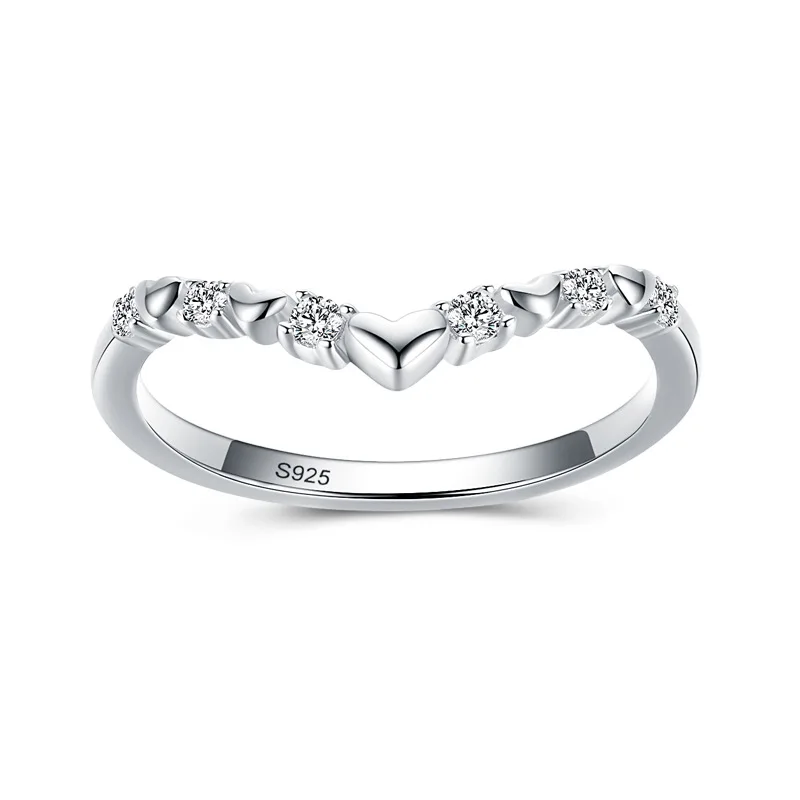 

Wholesale OEM S925 Sterling Silver Prata Jewelries Supplier Trendy Rings for Women