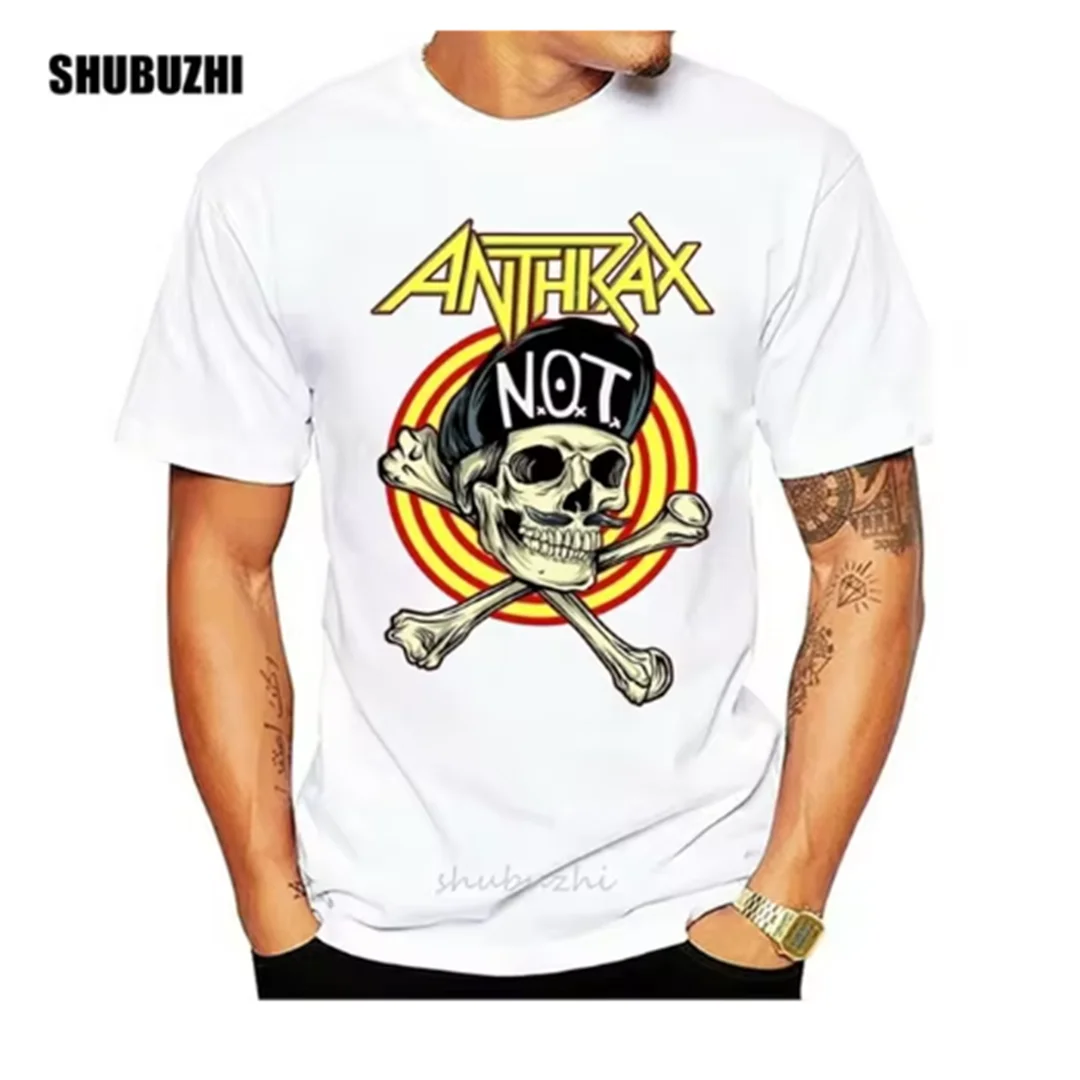 Men's and Women's Rock Metal Anthrax Music Band Fashion 3D Printed T-shirt Summer Quick Drying Short Sleeve Men's Casual shirt