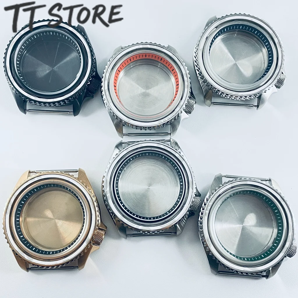 

42 мм Skx007 мужской корпус часов для NH35 DIY Diving Mod с безелем из минерального стекла подходит для часов для дайвинга 38-30.6 мм аксессуары