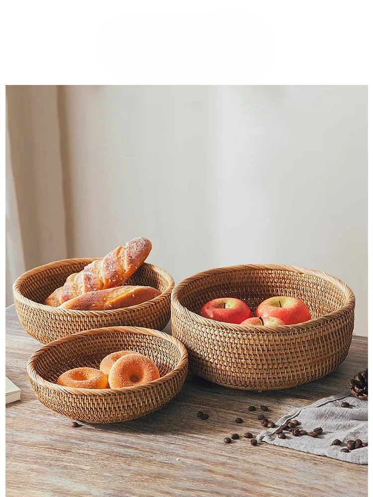 

Storage Basket Bamboo Snack Picnic Basket