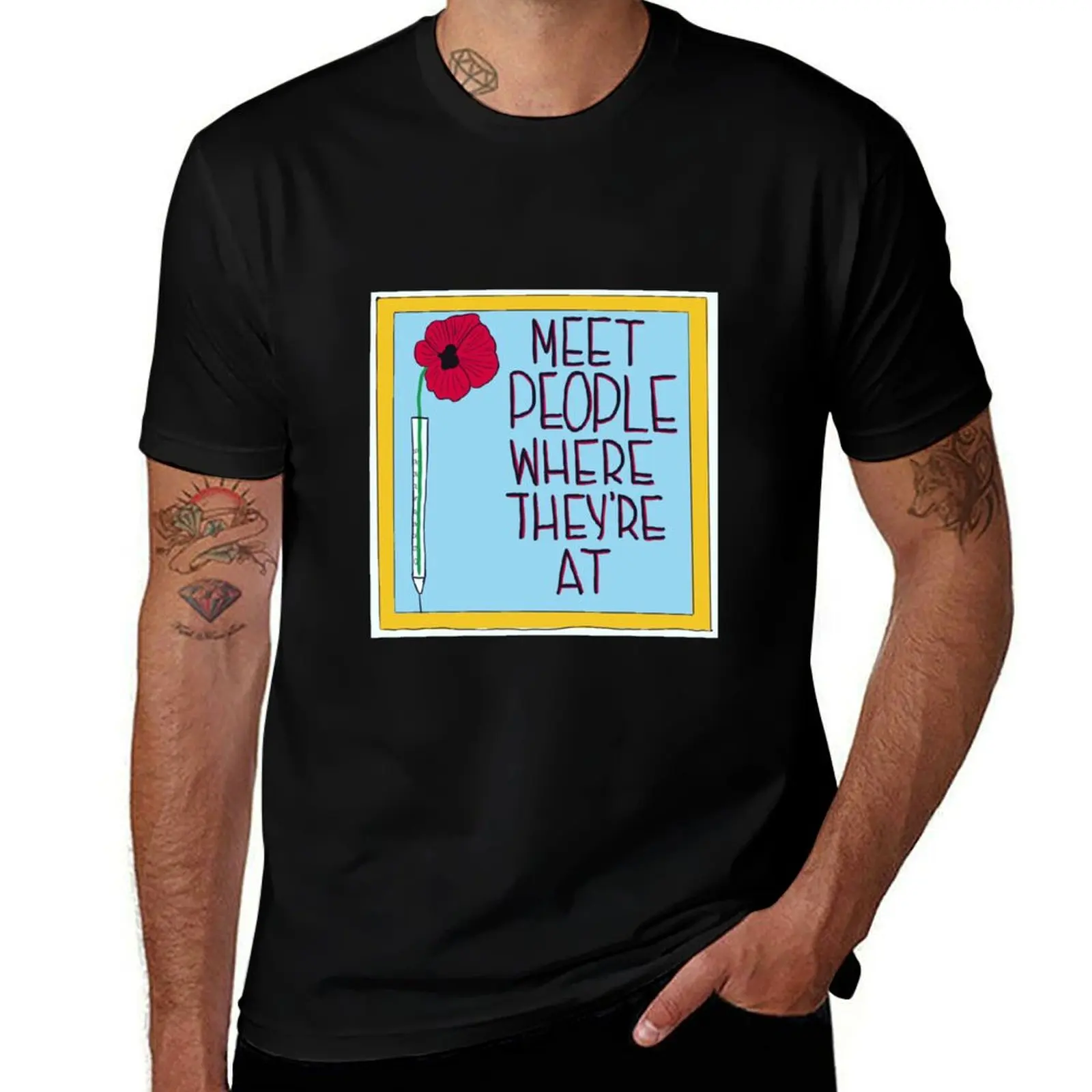 

Meet people T-Shirt man graphic t shirt anime t shirts for man T-Shirt