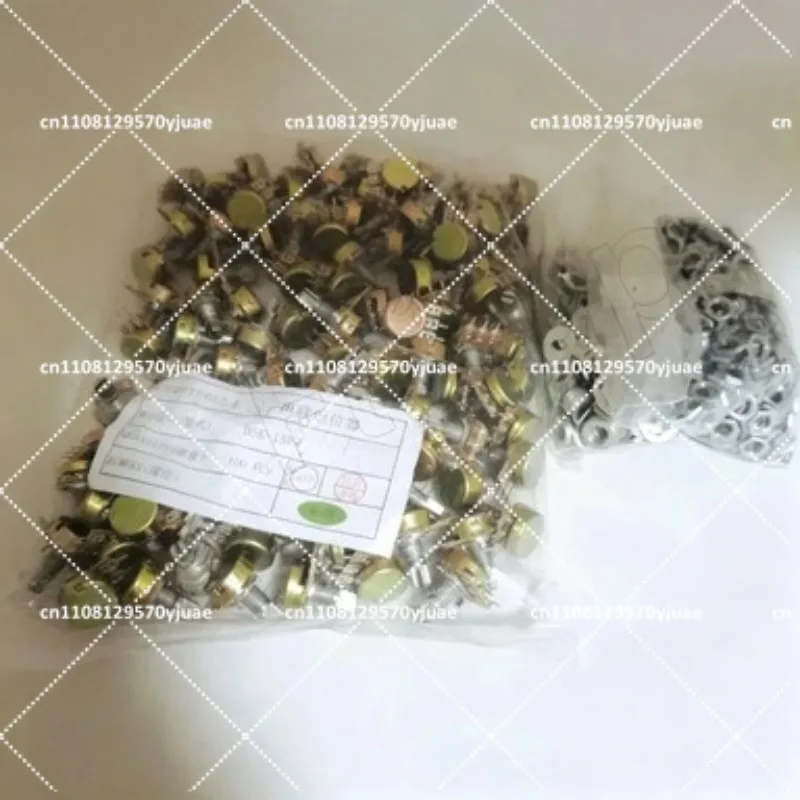 100Pcs WH148 Linear Potentiometer 15mm Shaft with Nuts and Washers 3Pin B1K B2K B5K B10K B20K B50K B100K B250K B500K B1M
