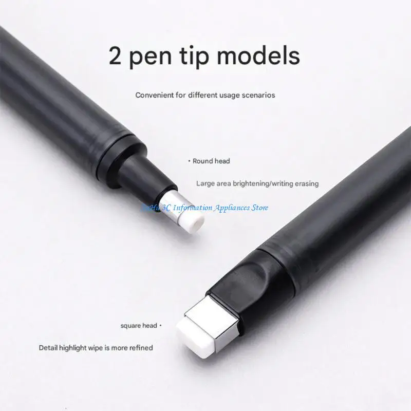 

Precisions Tip Retractable Eraser Pen Break Resistant Plastic Construction Housing Retractable Erasing Correction Tool
