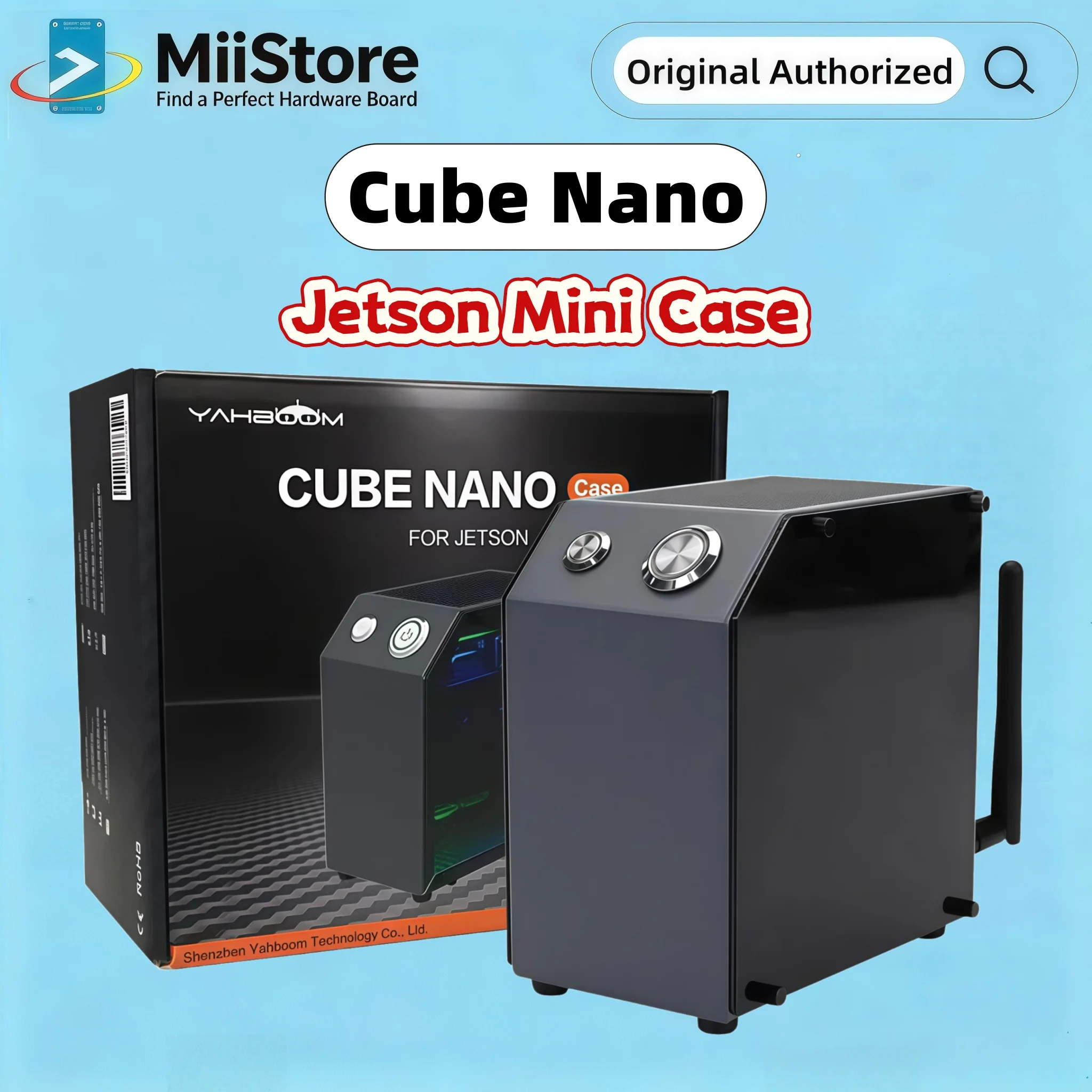 

Jetson Mini Case with OLED Cooling Fan RGB Colorful Light Bar for Jetson NANO Orin NANO SUPER Orin NX SUPER - Thermal Management