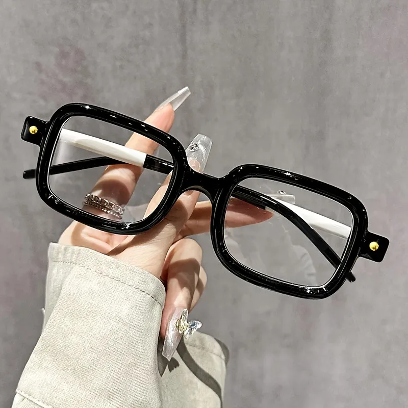 5 قطع مضادة لإشعاع الضوء الأزرق، إطار كبير للنساء، نظارات رجالية لحماية العين، نظارات مربعة أنيقة