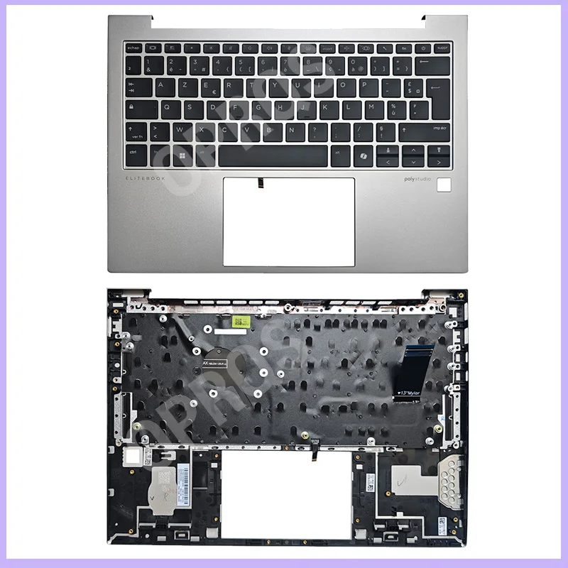 

Новый чехол для HP EliteBook 830 835 G11, Великобритания/Французский/испанский/латиновый чехол для клавиатуры, чехол для упора для рук N92331-001