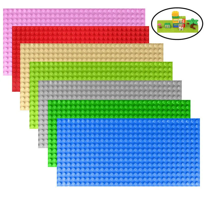 16*32 Punkte DIY große Grundplatte Zubehör Bausteine Spielzeug, kompatibel alle Marken, große Bausteine Grundplatte Wand – Detail 3