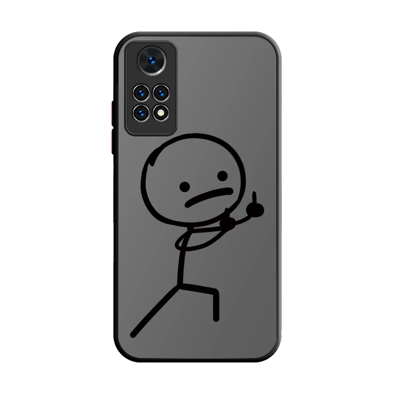 Cartoon Matchman Matte Hard Case For Xiaomi Redmi Note 13 12 Pro Plus 4G 5G 12S 11S 11 10 10S 9 9S 8 Redmi 12 13 13C 12C A3X