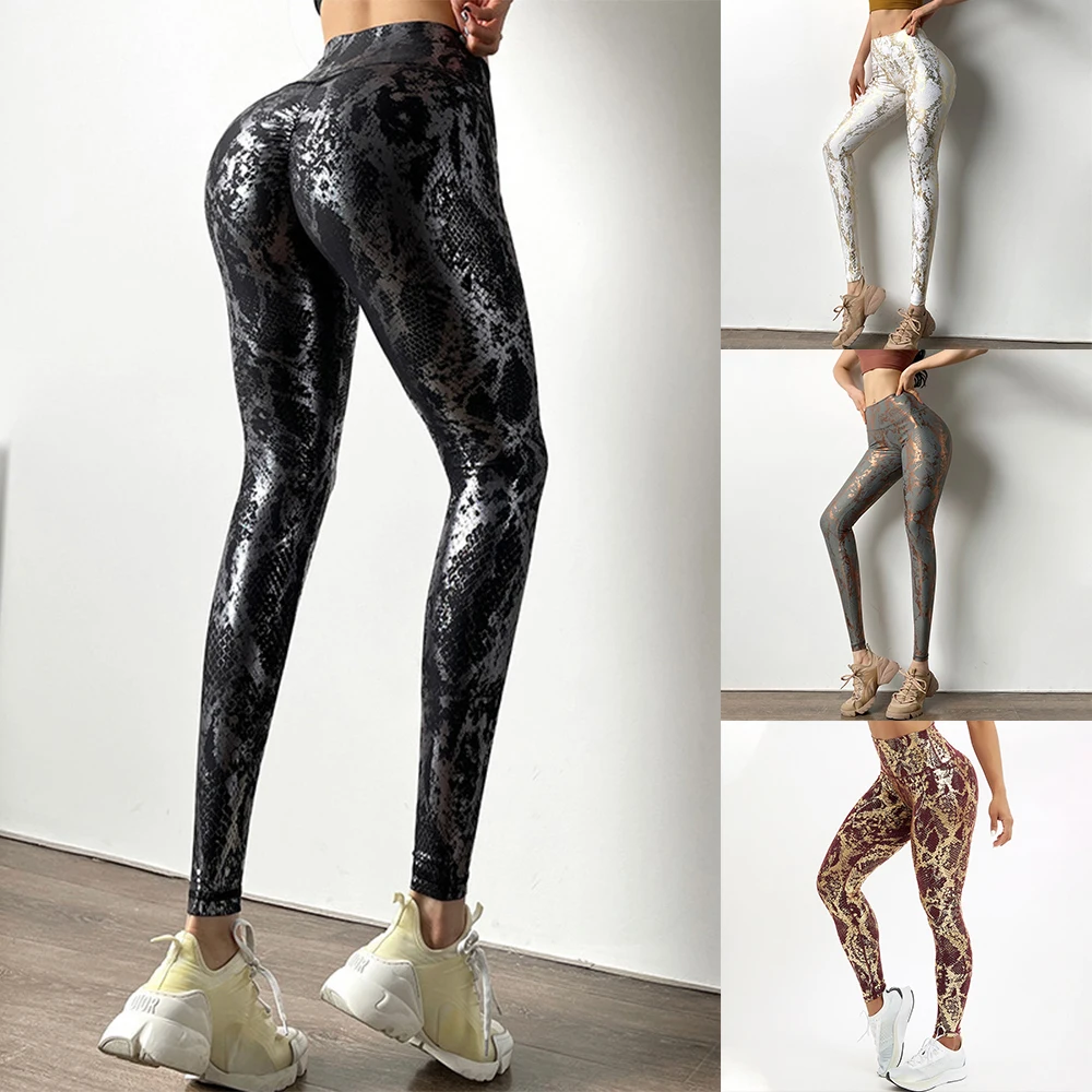 بعقب رفع اليوغا السراويل النسائية عالية الخصر التدريب طماق لصالة الألعاب الرياضية والجري S XL البوليستر ألوان مختلفة