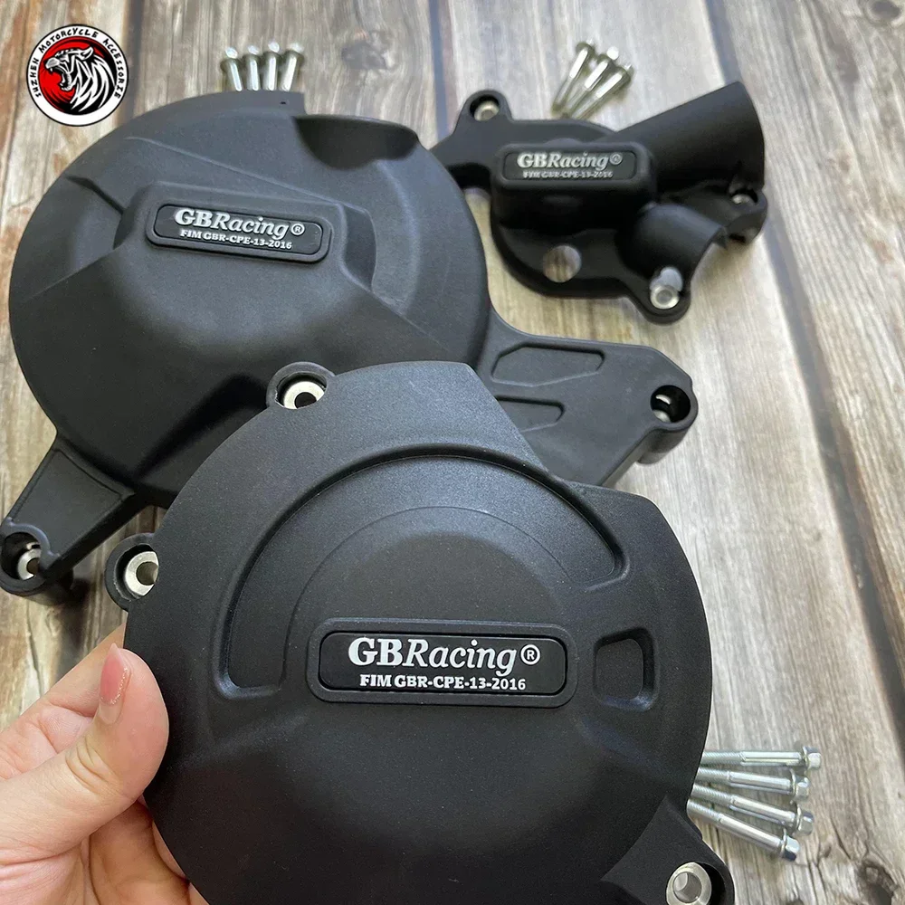 

The engine is suitable Motorcycle Secondary Engine Cover Set Case for GBRaing for Suzuki DL650 V-Strom 2017-2019