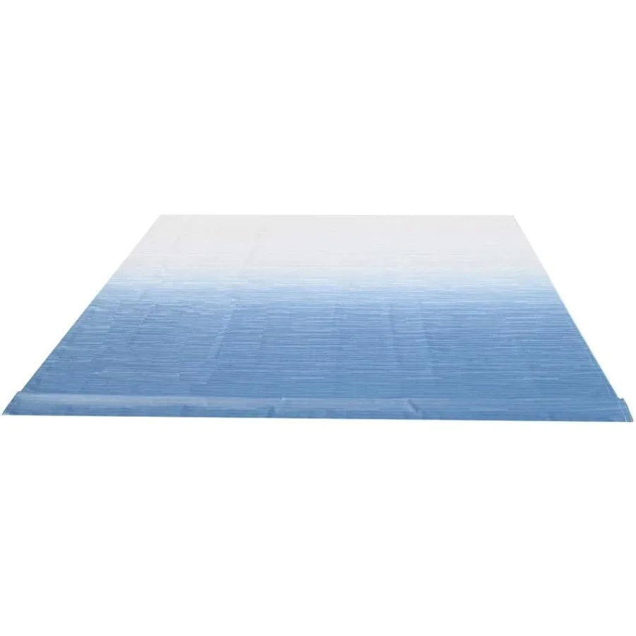 

18' ft W x 8' ft L Vinyl Awning Fabric Replacement for Outdoor RV Use with UV Protection and Sun Shade Resistance Durable Blue