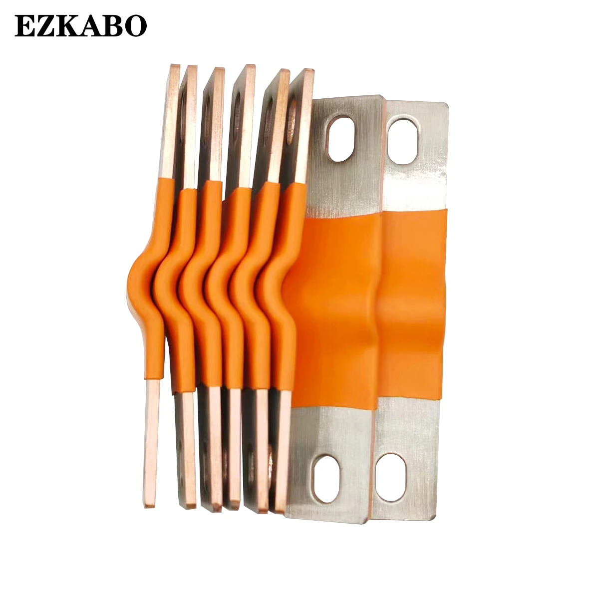 EZKABO Flexible Busbar Lifepo4 Battery Terminal Lithium Bus Connecting Bar Insulation Nuts PVC Covers Flexible Boots Protection