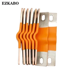 EZKABO Flexible Busbar Lifepo4 Battery Terminal Lithium Bus Connecting Bar Insulation Nuts PVC Covers Flexible Boots Protection