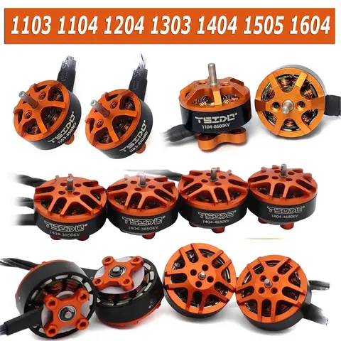 4 Uds YSIDO 1103 1104 1204 1303 1404 1505 1604 Motor sin escobillas para RC FPV Dron de carreras de ala fija RC Quadcopter accesorios RC