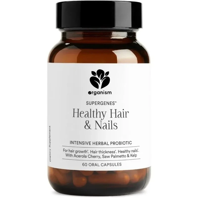 

Усовершенствованная поддержка здоровья волос и ногтей с био-ферментированными пробиотиками и питательными веществами - 60 капсул, косметические капсулы