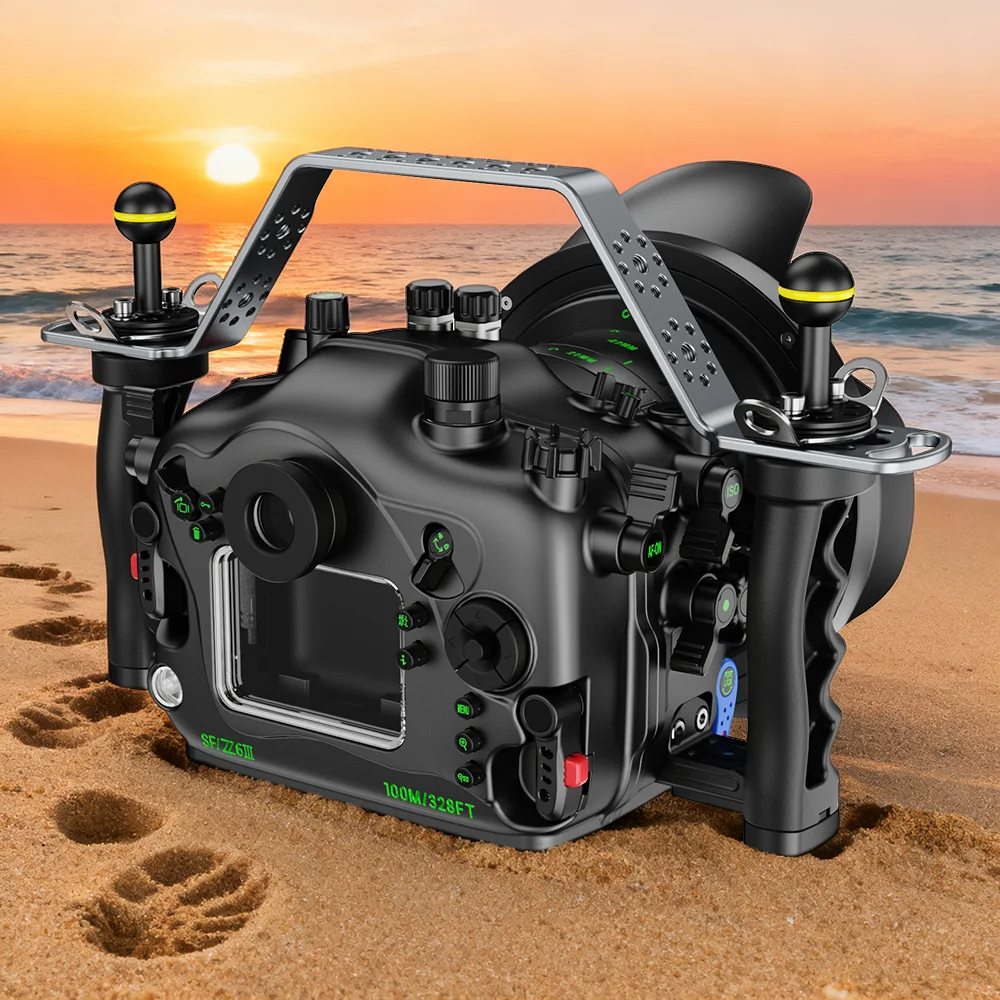 Seafrogs Professional Aluminum Alloy Camera Case Deep Dive Waterproof 100M Cover For Nikon Z6III Underwater Photography Equipme