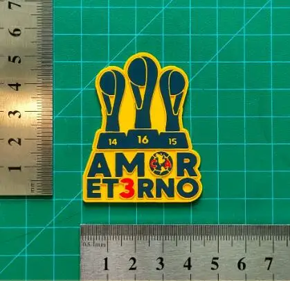 แพทช์ฟุตบอล CA AMOR ET3RNO 14 15 16 TRICAMPEON แพทช์ฟุตบอล 2025 รีดติดด้วยกาว คุณภาพสูง CA A24